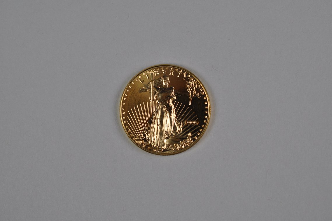 Brilliant Uncirculated Modern 1995 Gold Eagle From US Mint Tube, photo 2 of 6