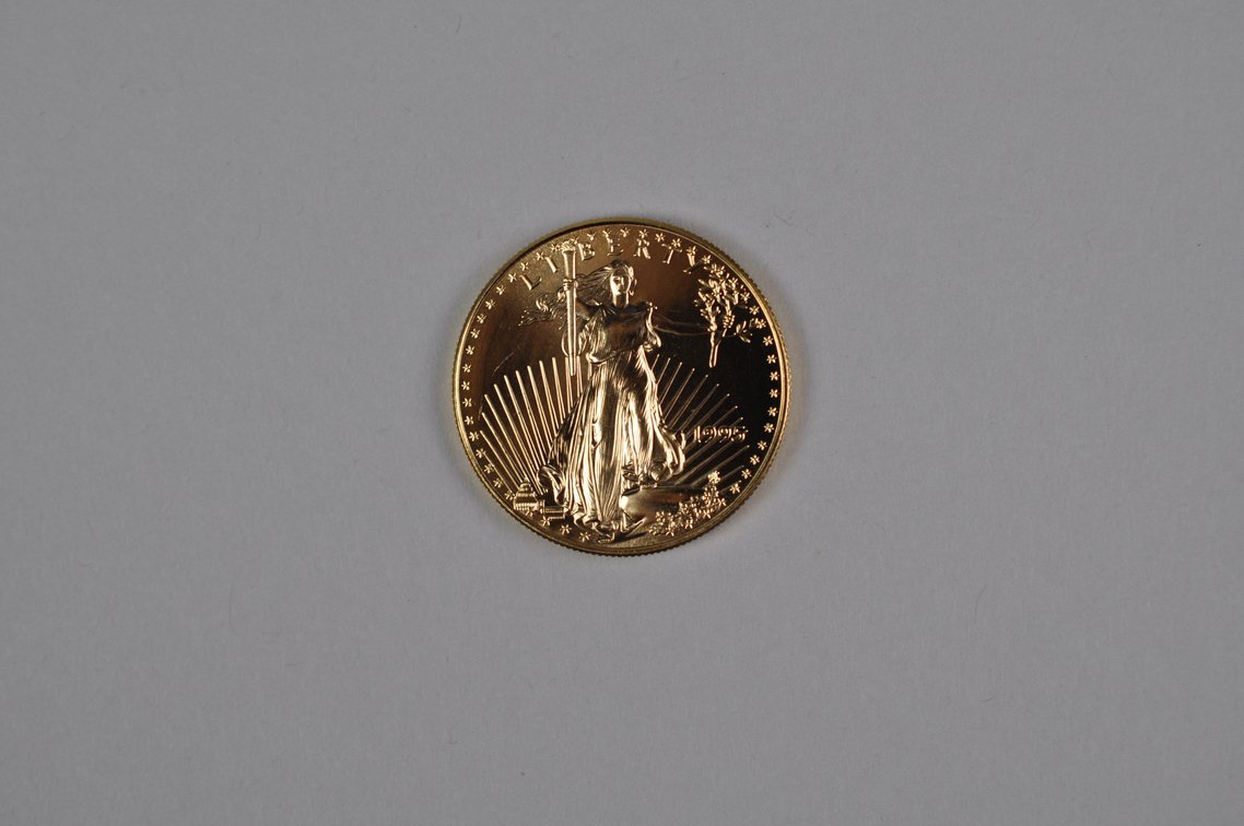 Brilliant Uncirculated Modern 1995 Gold Eagle From US Mint Tube, photo 3 of 6