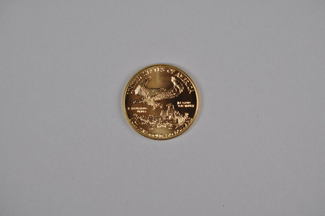 Brilliant Uncirculated Modern 1995 Gold Eagle From US Mint Tube, photo 3 of 5