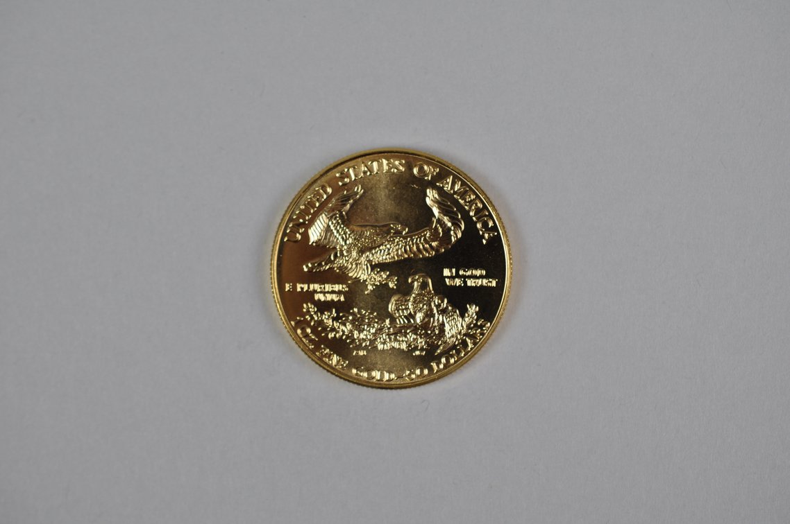 Brilliant Uncirculated Modern 1995 Gold Eagle From US Mint Tube, photo 4 of 5