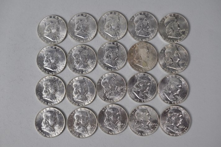1962 US Silver Half Dollars