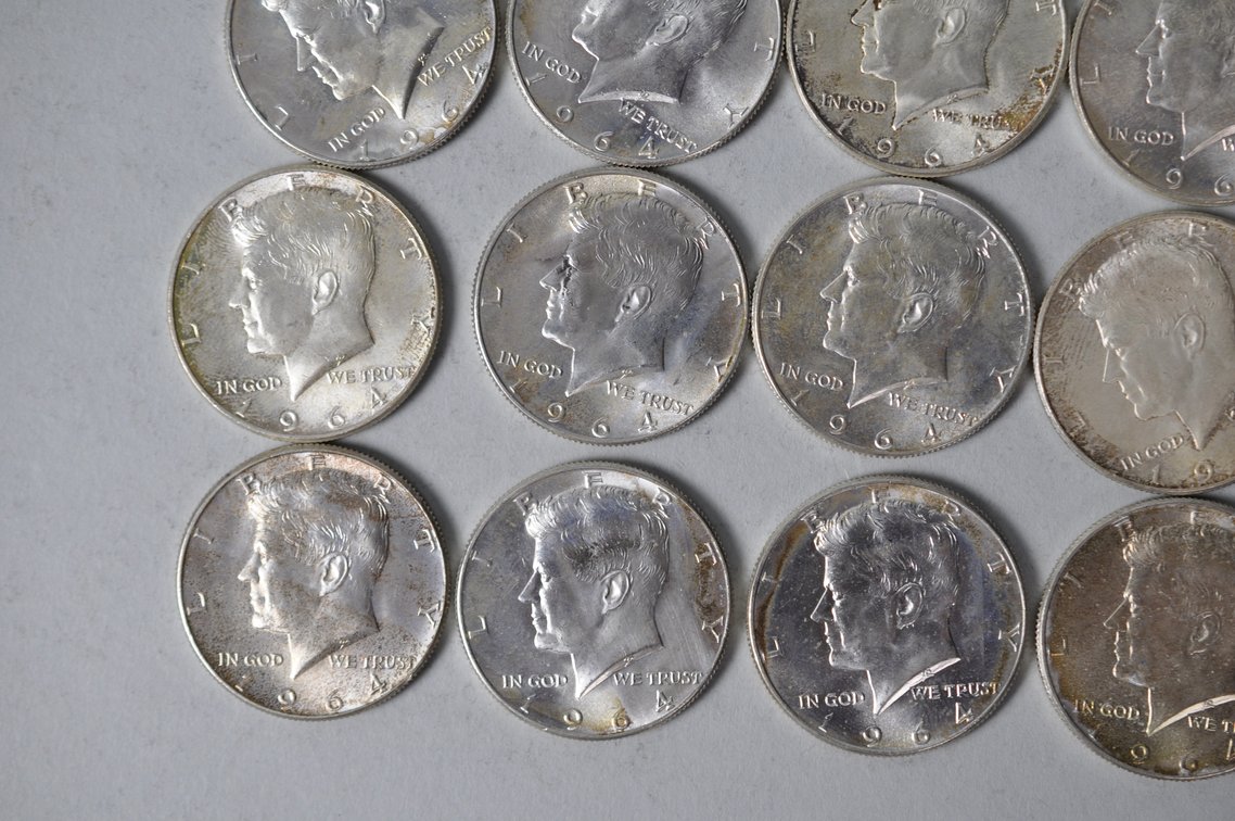 1964 US Silver Half Dollars, photo 4 of 10