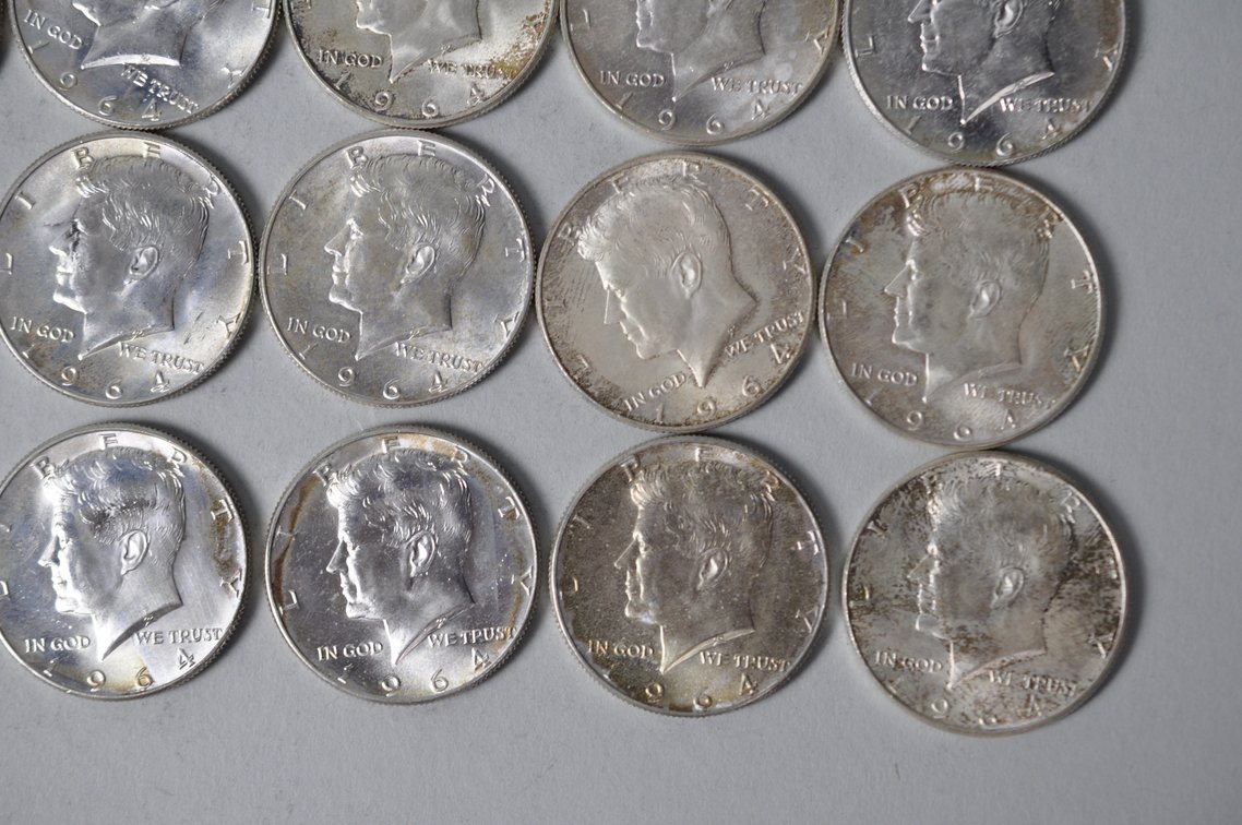 1964 US Silver Half Dollars, photo 5 of 10