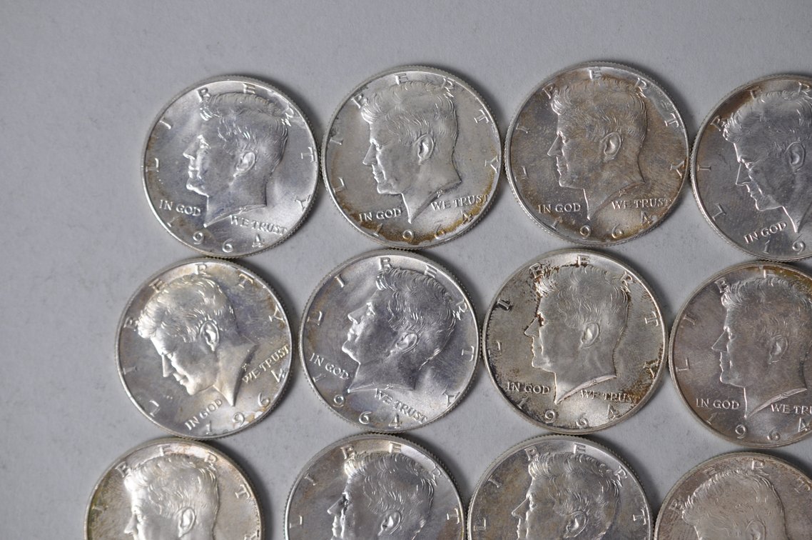 1964 US Silver Half Dollars, photo 2 of 10