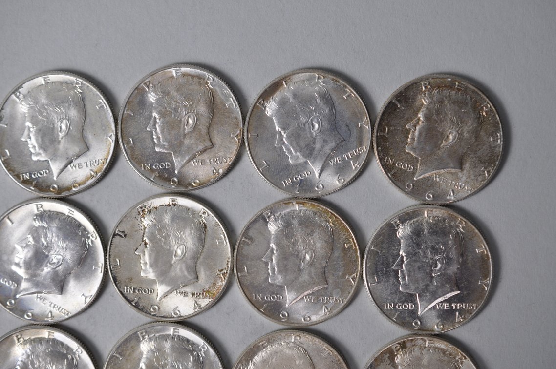 1964 US Silver Half Dollars, photo 3 of 10