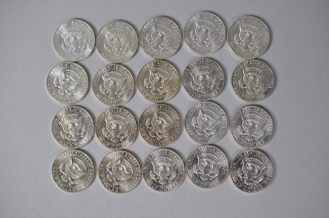 1964 US Silver Half Dollars, photo 7 of 11