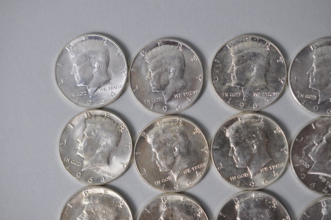 1964 US Silver Half Dollars, photo 3 of 11