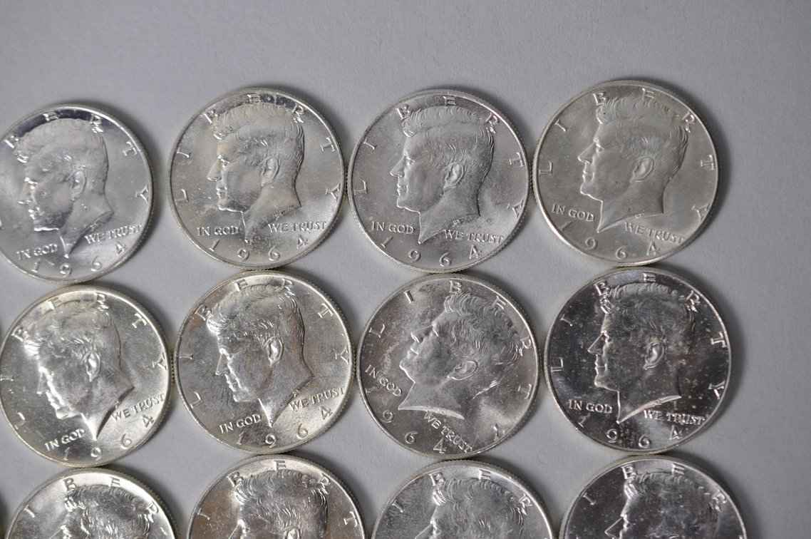 1964 US Silver Half Dollars, photo 4 of 11