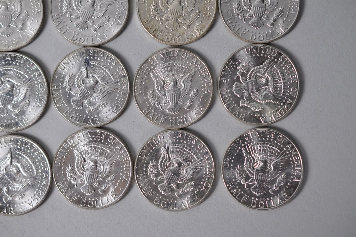 1964 US Silver Half Dollars, photo 11 of 11