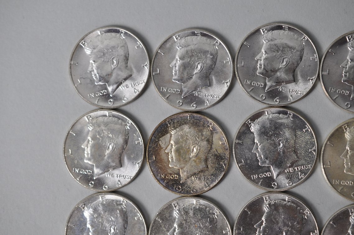 1964 US Silver Half Dollars, photo 3 of 11