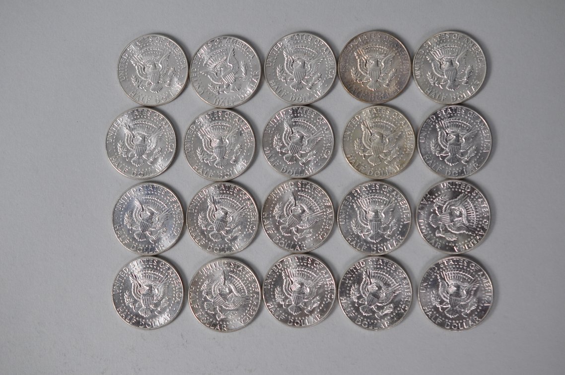 1964 US Silver Half Dollars, photo 7 of 11