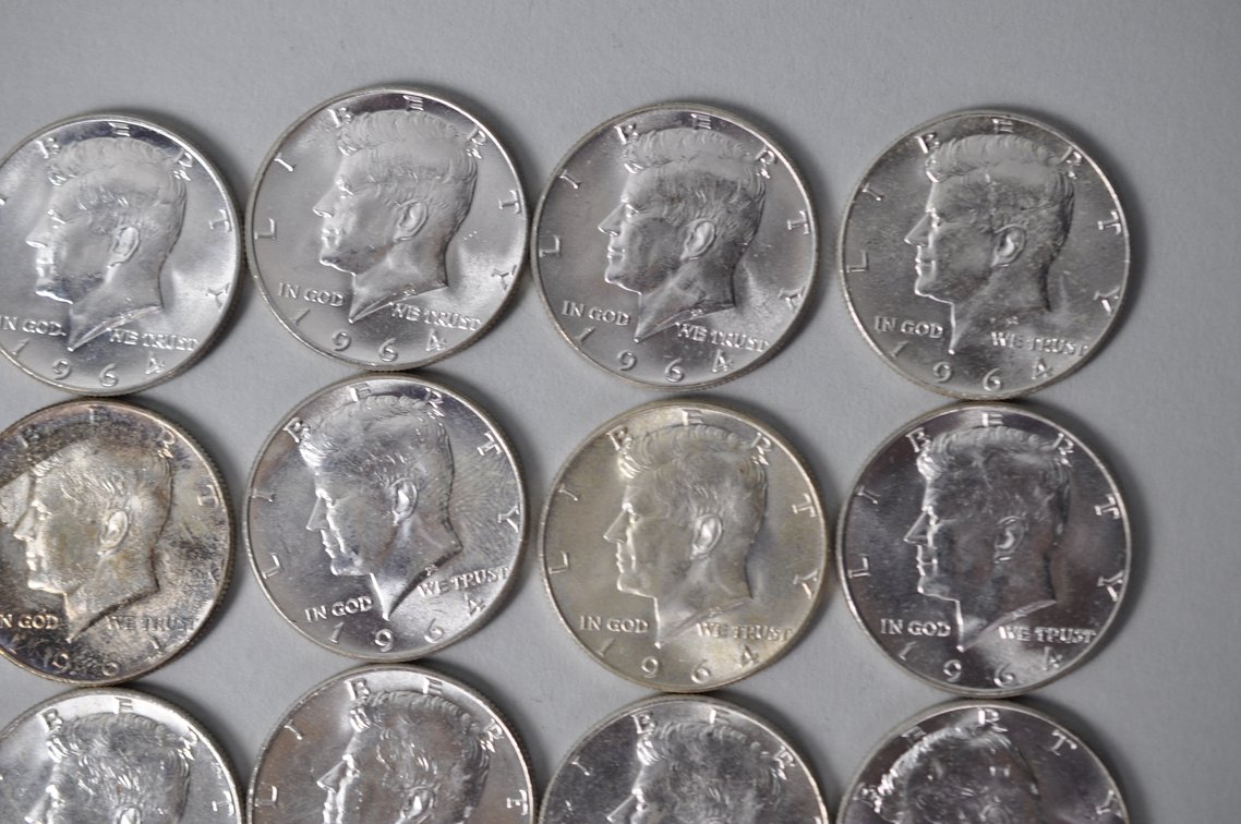 1964 US Silver Half Dollars, photo 4 of 11