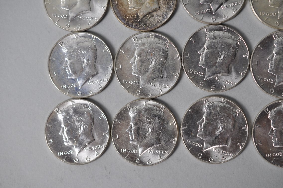 1964 US Silver Half Dollars, photo 5 of 11