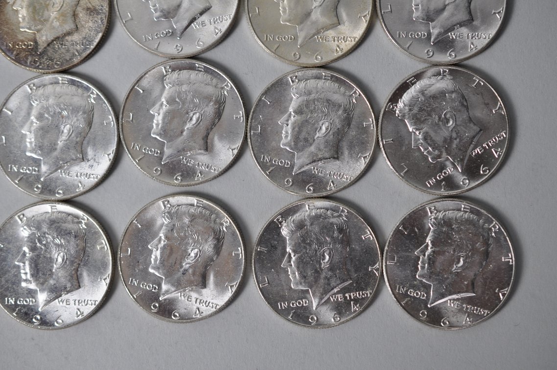 1964 US Silver Half Dollars, photo 6 of 11