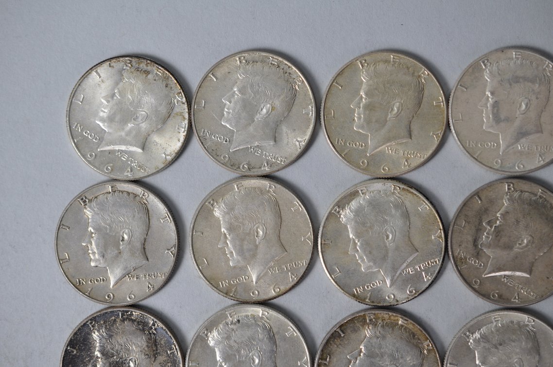 1964 US Silver Half Dollars, photo 2 of 10