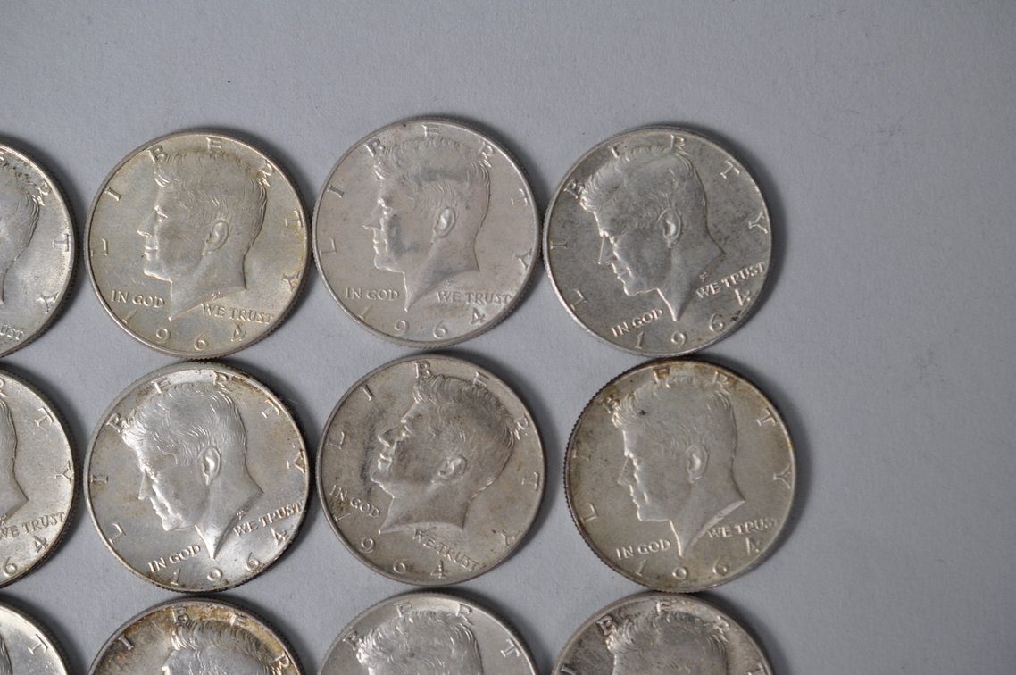 1964 US Silver Half Dollars, photo 3 of 10