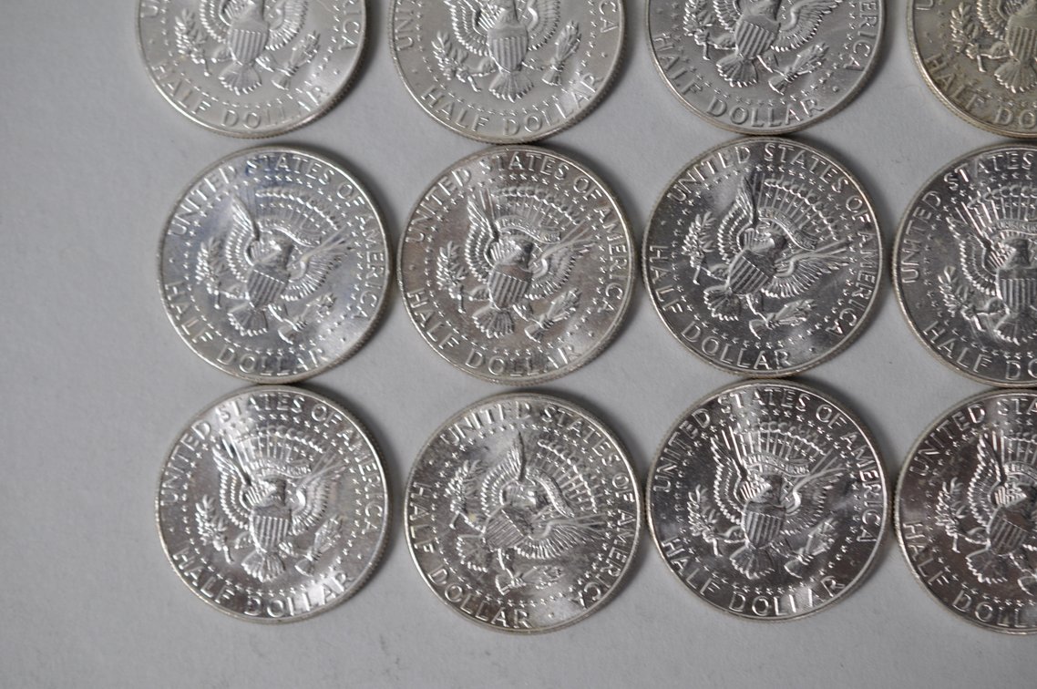 1964 US Silver Half Dollars, photo 10 of 11