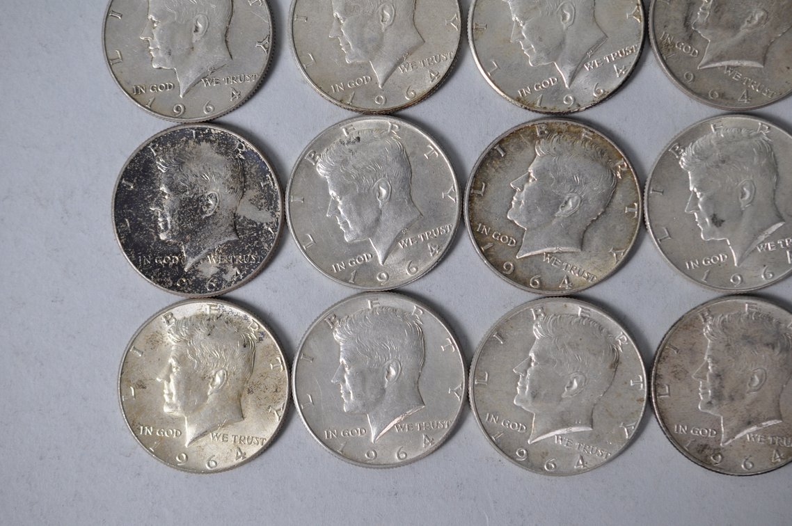 1964 US Silver Half Dollars, photo 4 of 10