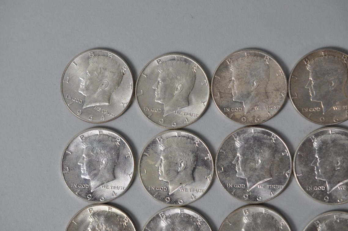 1964 US Silver Half Dollars, photo 3 of 12