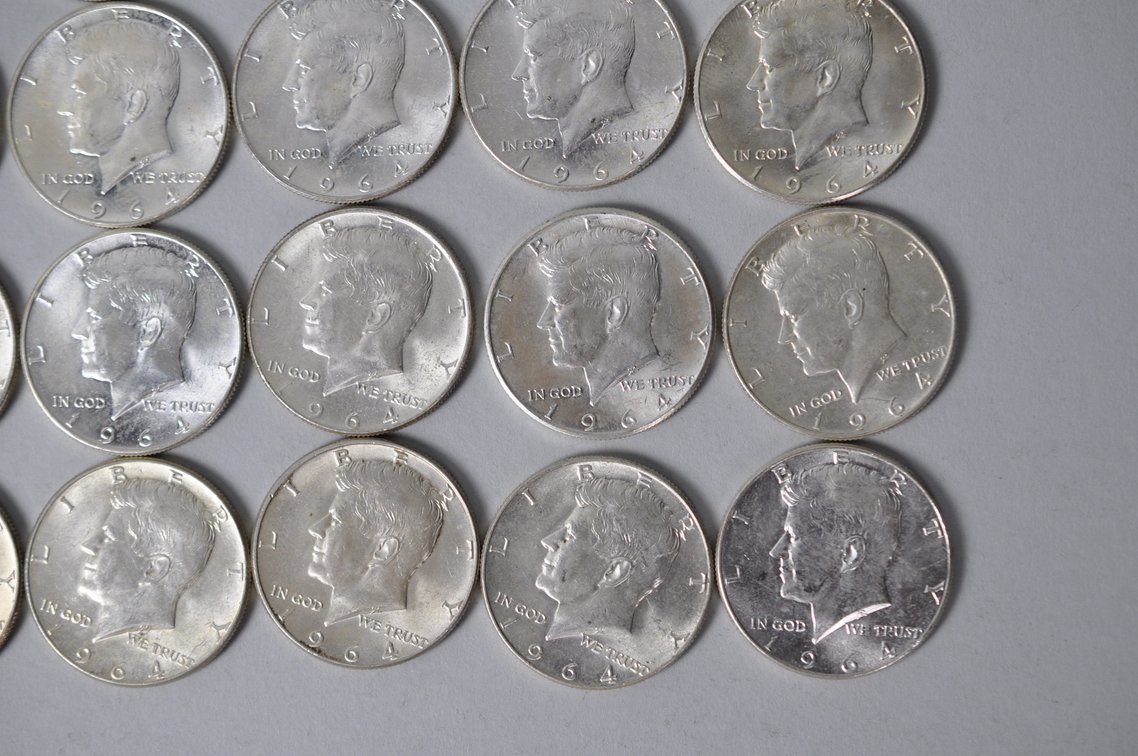 1964 US Silver Half Dollars, photo 7 of 12
