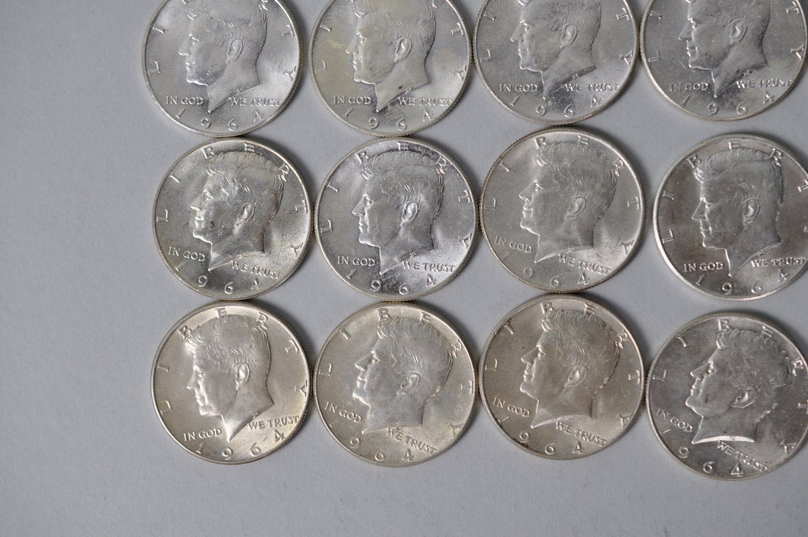 1964 US Silver Half Dollars, photo 6 of 12