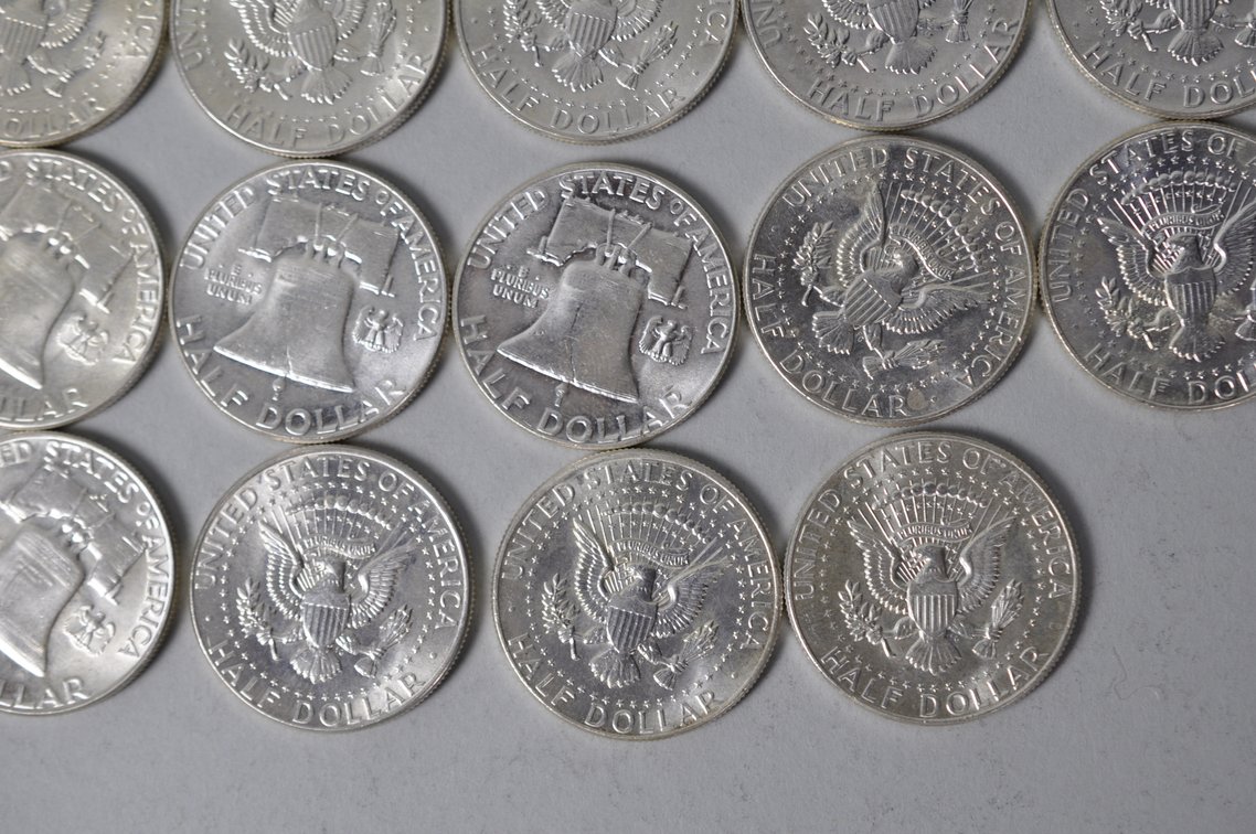 1963-1964 US Silver Half Dollars, photo 13 of 14