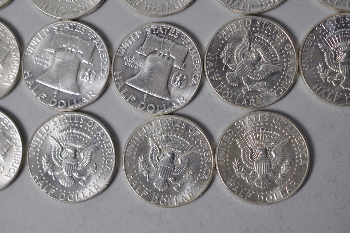 1963-1964 US Silver Half Dollars, photo 14 of 14