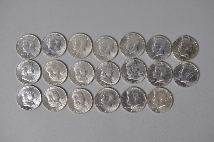 1963-1964 US Silver Half Dollars
