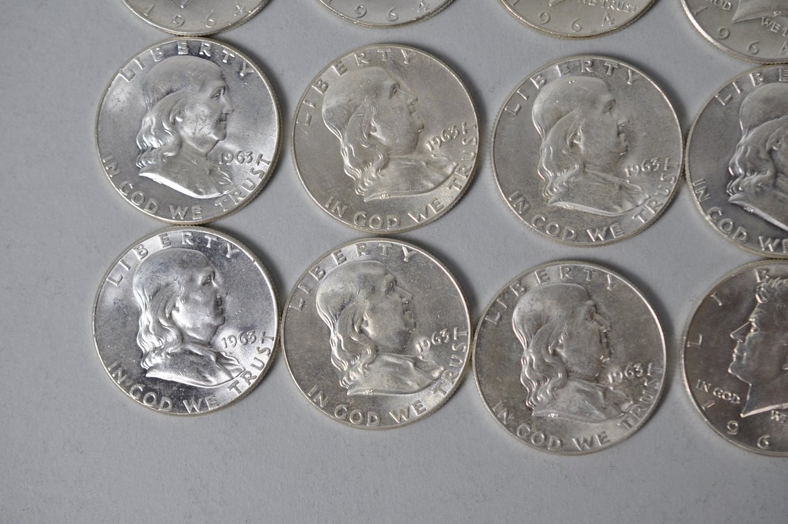 1963-1964 US Silver Half Dollars, photo 6 of 14