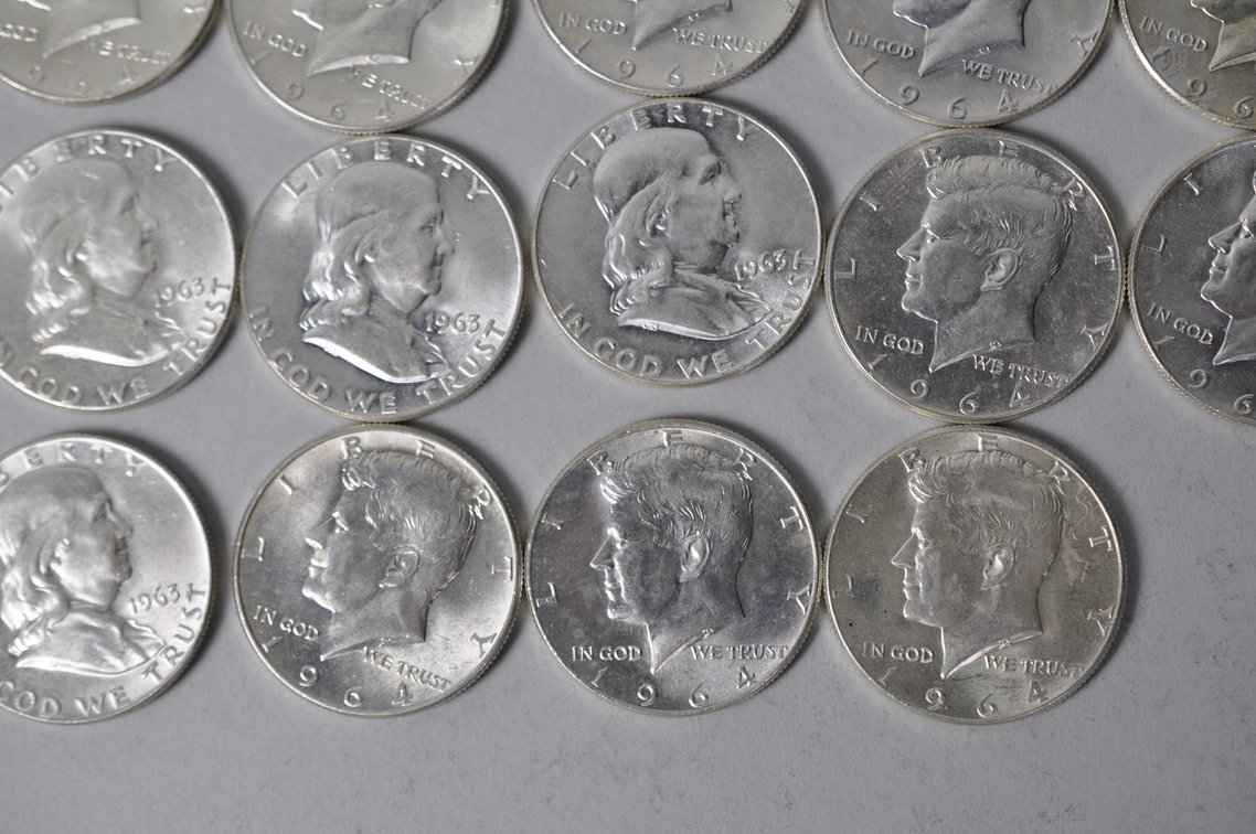 1963-1964 US Silver Half Dollars, photo 7 of 14
