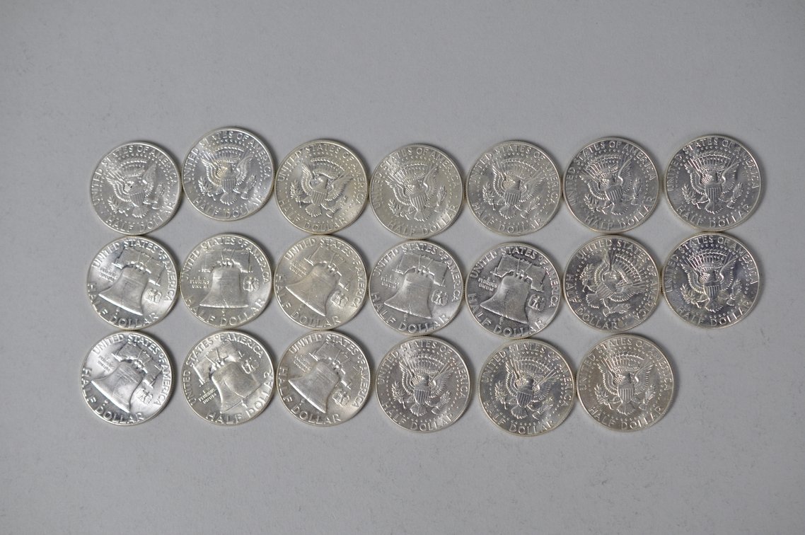1963-1964 US Silver Half Dollars, photo 8 of 14