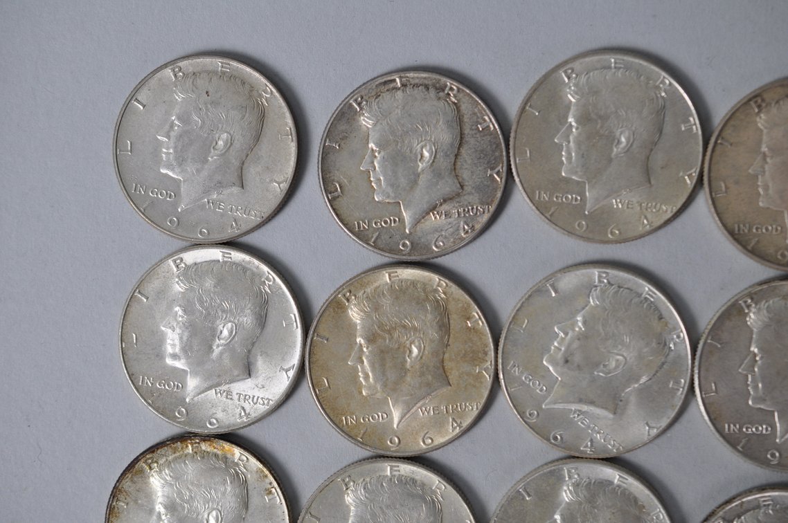 1964 US Silver Half Dollars, photo 2 of 10