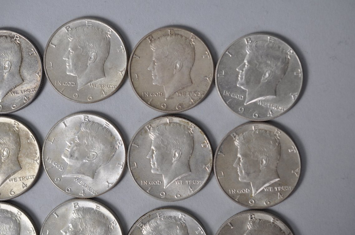 1964 US Silver Half Dollars, photo 3 of 10