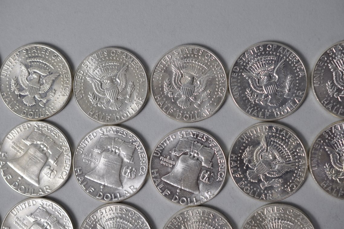 1963-1964 US Silver Half Dollars, photo 10 of 14