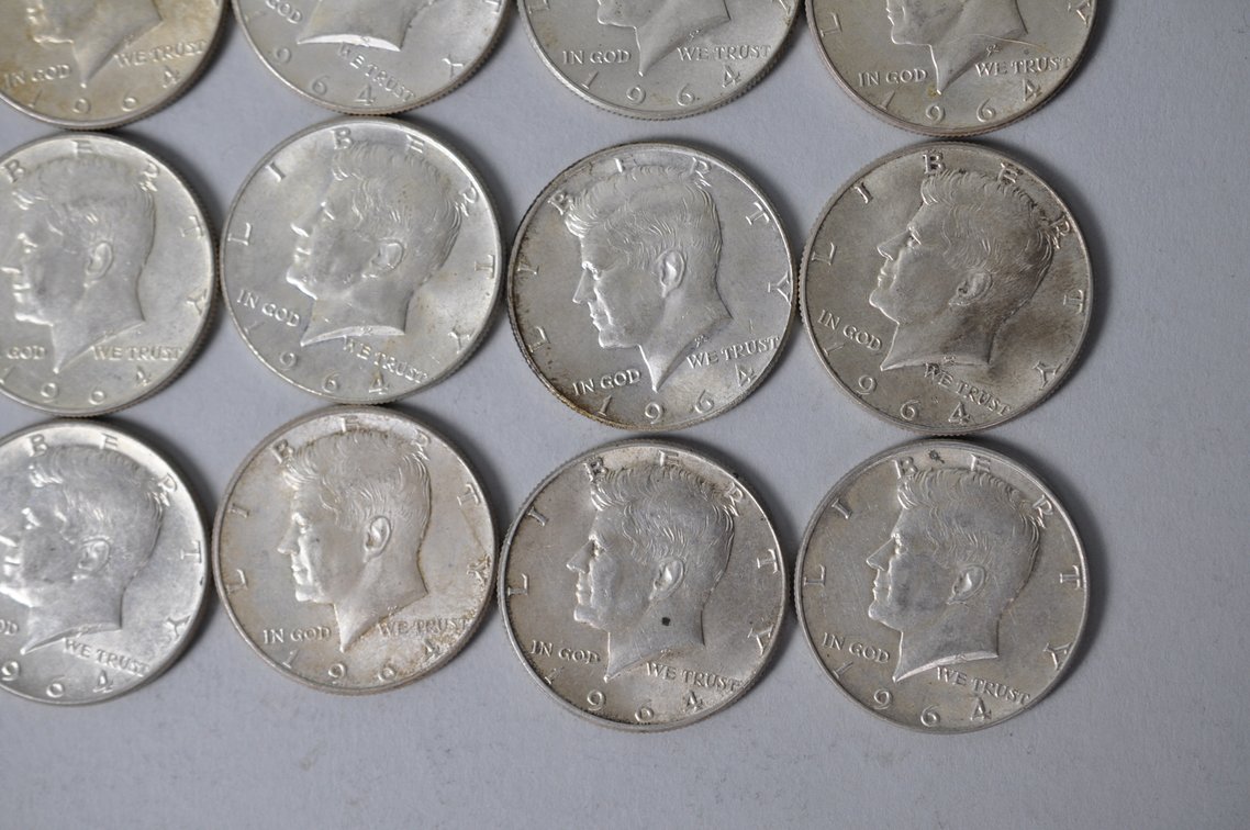 1964 US Silver Half Dollars, photo 5 of 10