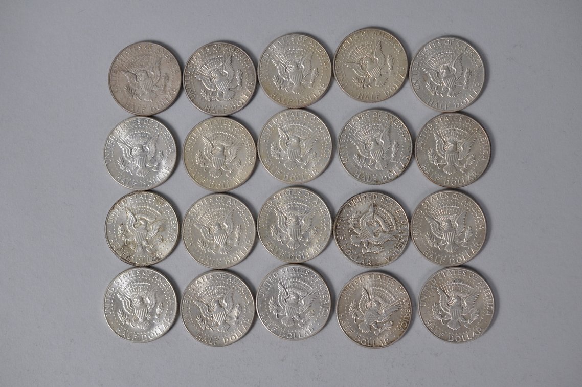 1964 US Silver Half Dollars, photo 6 of 10