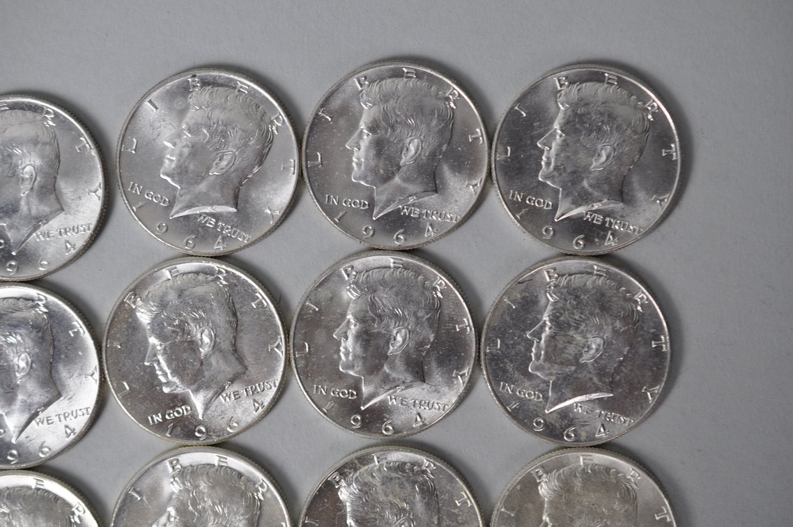 1964 US Silver Half Dollars, photo 4 of 11