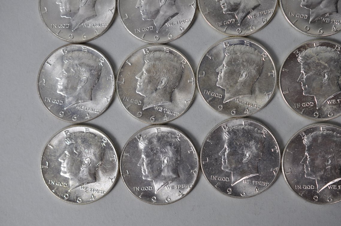 1964 US Silver Half Dollars, photo 5 of 11