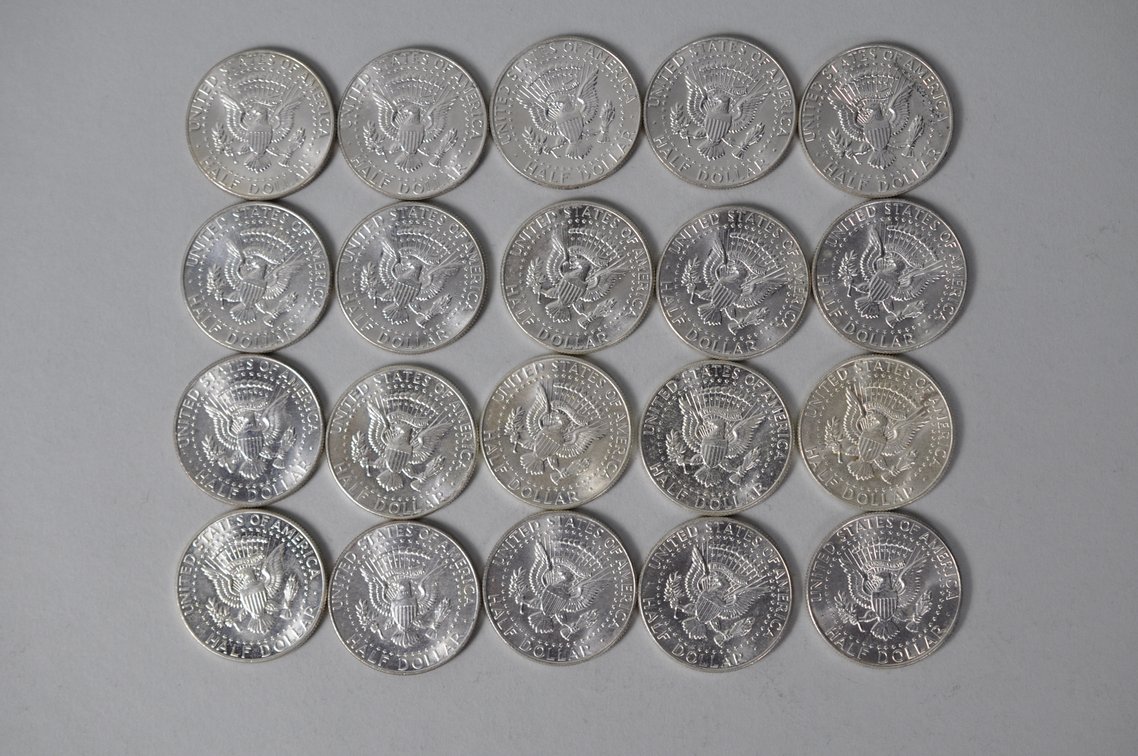 1964 US Silver Half Dollars, photo 7 of 11