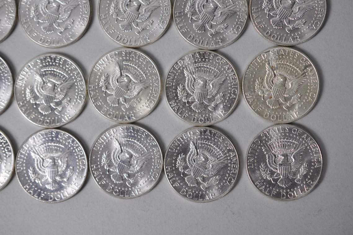 1964 US Silver Half Dollars, photo 11 of 11