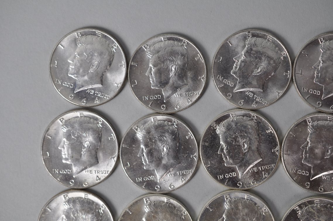1964 US Silver Half Dollars, photo 3 of 11