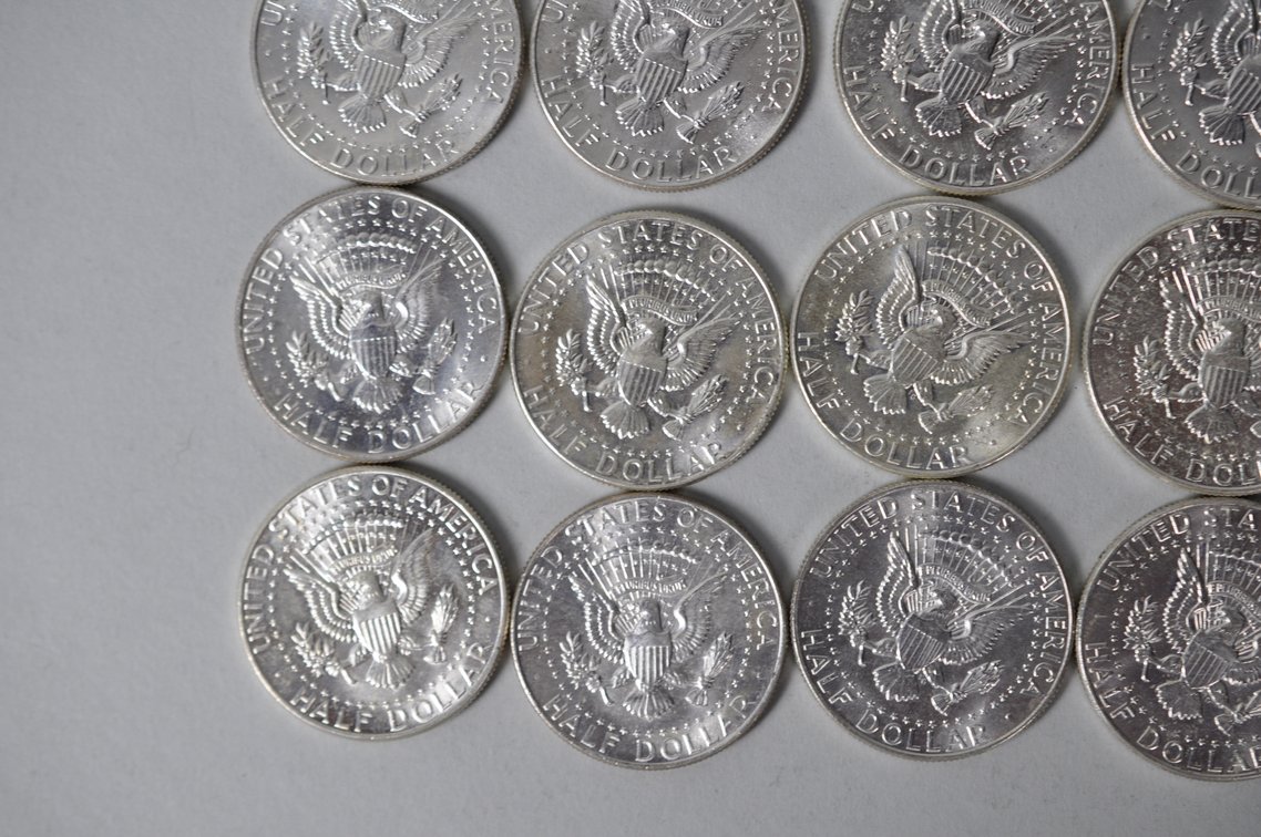 1964 US Silver Half Dollars, photo 10 of 11