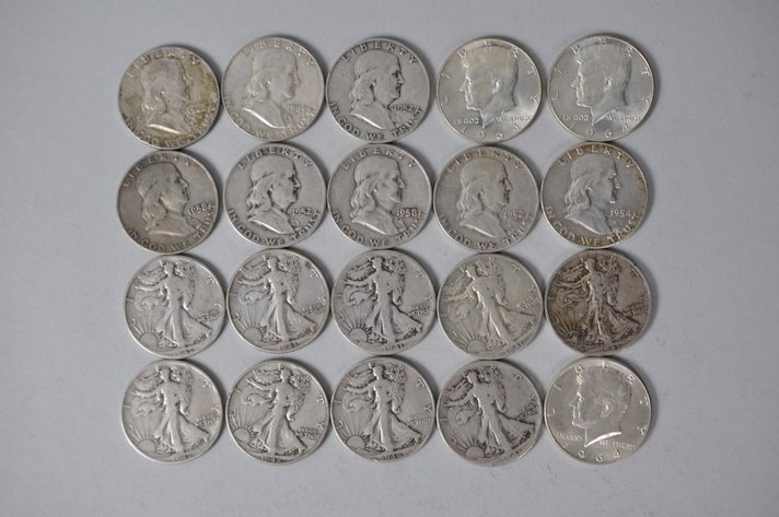 Various Dates US Silver Half Dollars