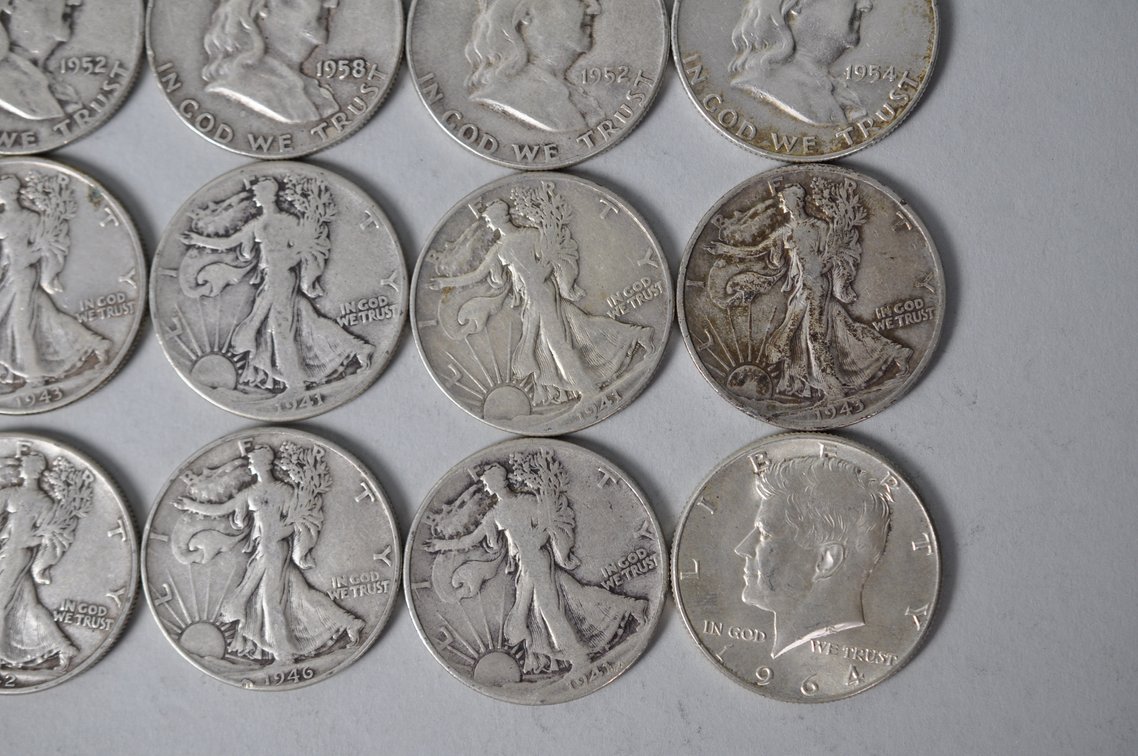 Various Dates US Silver Half Dollars, photo 6 of 11