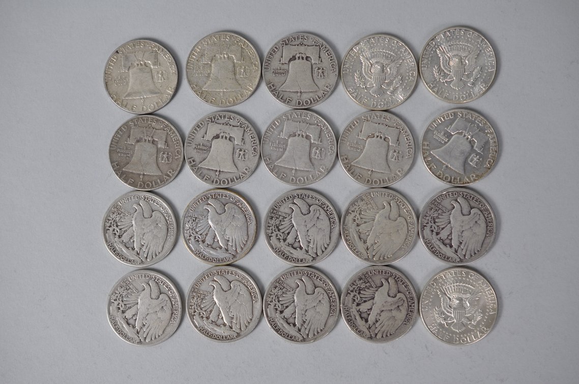 Various Dates US Silver Half Dollars, photo 7 of 11