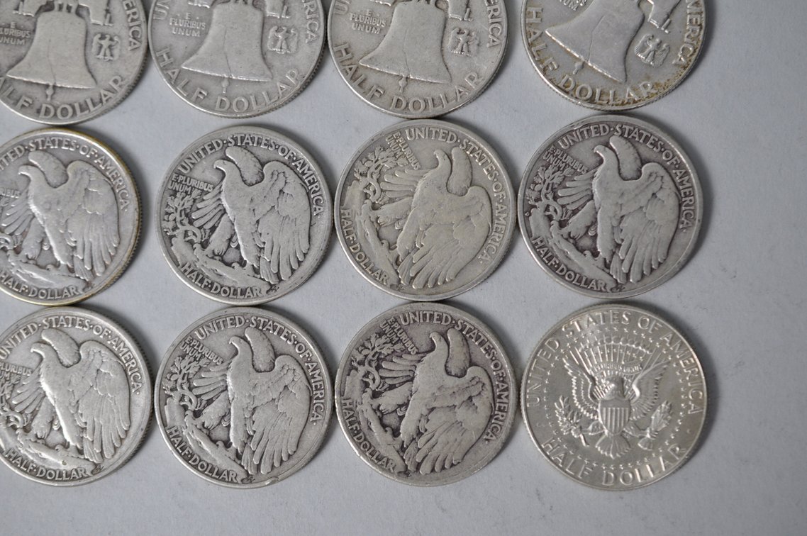 Various Dates US Silver Half Dollars, photo 11 of 11