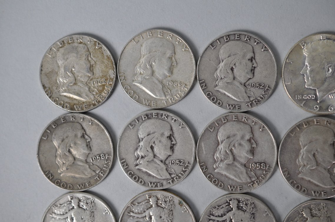 Various Dates US Silver Half Dollars, photo 3 of 11
