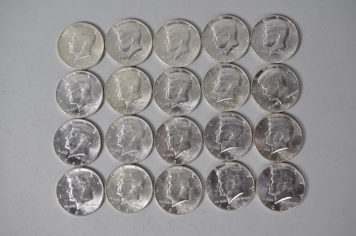 1964 US Silver Half Dollars