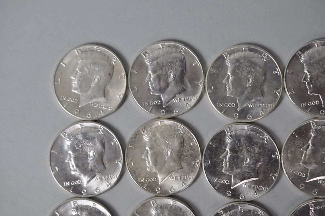 1964 US Silver Half Dollars, photo 3 of 11