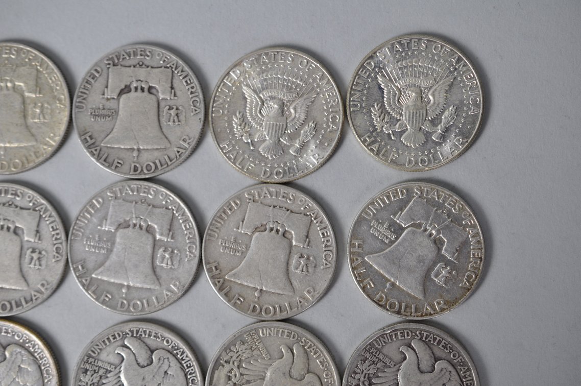 Various Dates US Silver Half Dollars, photo 9 of 11